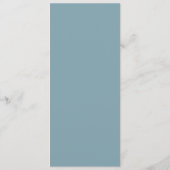 Blue Wedding Programm (Rückseite)