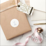 Blue Wedding Runder Aufkleber<br><div class="desc">Blue Wedding Sticker</div>