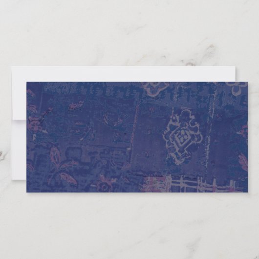 Blue Wedding speichert die Datumskarte Save The Date (Rückseite)