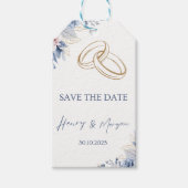 Blue Wedding Spring Einladungspaket Geschenkanhänger (Vorderseite)