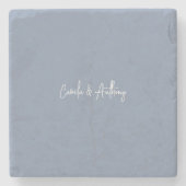 Blue Wedding Steinuntersetzer (Vorderseite)