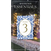 Blue Wedding Tischnummer