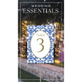 Blue Wedding Tischnummer
