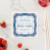 Blue Weddner Papier Napkins Serviette (Beispiel)