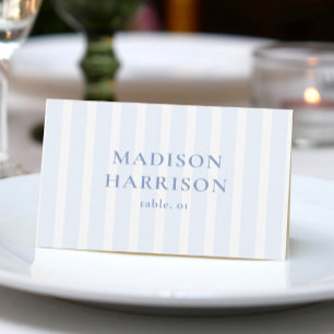 Blue Wedname Platzkarte DIY