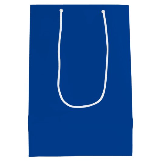 Blue Welcome Abschluss Out Town Guest Gift Bag Mittlere Geschenktüte (Rückseite)