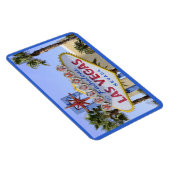 Blue Welcome Sign Nevada Las Vegas Magnet (Rechte Seite)