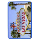 Blue Welcome Sign Nevada Las Vegas Magnet (Vertikal)