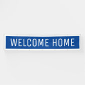 Blue Welcome Zuhause Banner (Horizontal)
