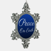 Blue Weltfrieden Snowflake Ornament (Links)