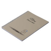 Blue Wentletrap beige Küsten 80 Seiten Zoll Notizblock (Linke Seite)