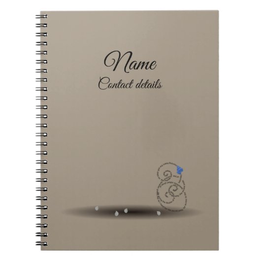 Blue Wentletrap beige Küsten 80 Seiten Zoll Notizblock (Vorderseite)