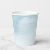 Blue We're on Cloud 9 Hello Baby Shower Party Pappbecher (Rückseite)