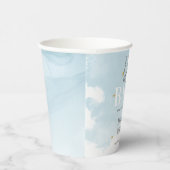 Blue We're on Cloud 9 Hello Baby Shower Party Pappbecher (Rechts)