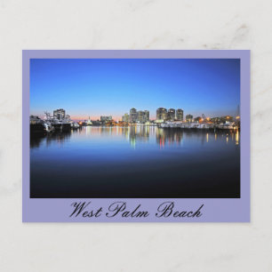 Blue West Palm Beach Postkarte