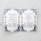 Blue Western Charro Quinceñera Programm (Innenseite)