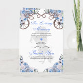 Blue Western Charro Quinceñera Programm (Rückseite)