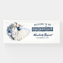 Blue Western Quinceanera 15. Geburtstag