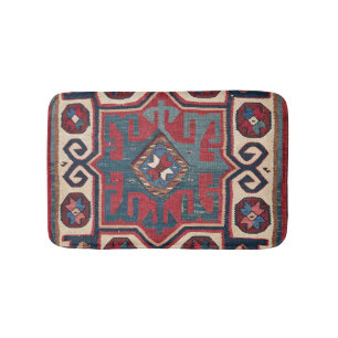 Blue Western Santa Fe Cowboy Style Verziert Badematte