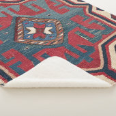 Blue Western Santa Fe Cowboy Style Verziert Sherpadecke (3/4)