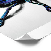 Blue Wevil Print Poster (Ecke)