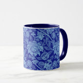 Blue Wey von William Morris Tasse (VorderseiteRechts)