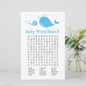 Blue Whale Baby Shooter Word Search Game (Stehend Vorderseite)