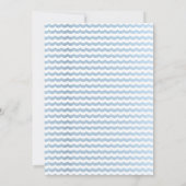 Blue Whale Boys Two Sea 2. Geburtstag Einladung (Rückseite)