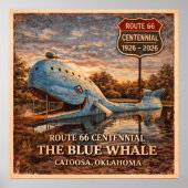 Blue Whale Catoosa Oklahoma Centennial Poster (Vorne)