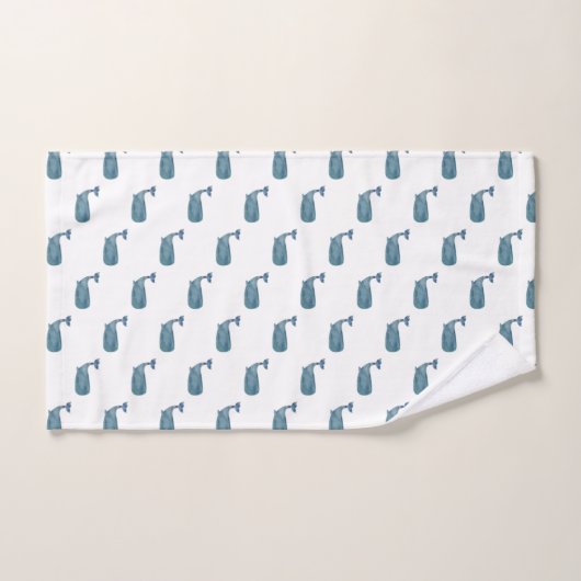 Blue Whale Coastal Beach Badetuch Set (Handtuch)