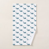 Blue Whale Coastal Beach Badetuch Set (Handtuch)