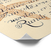 Blue Whale Collage Poster (Ecke)