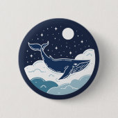 Blue Whale Dream Button (Vorderseite)