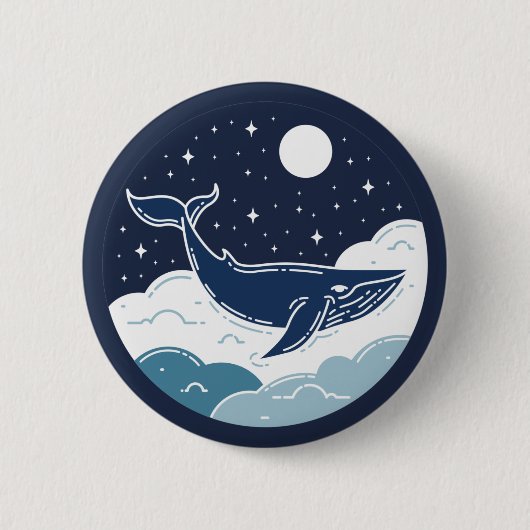 Blue Whale Dream Button (Vorderseite)