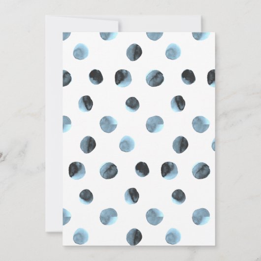 Blue Whale Einladung zum Geburtstag (Rückseite)