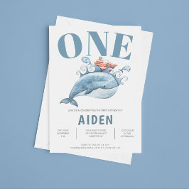 Blue Whale Einladung zum Geburtstag