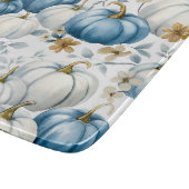 BLUE & WHALE FALL PUMPKINS & GOLD BLUME SCHNEIDEBRETT (Ecke)