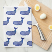 Blue Whale Kitchtuch Geschirrtuch (Viertel Falte)