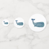 Blue Whale Nautical Painting Party Confetti Konfetti (Vorderseiten)