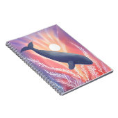 Blue Whale | Ocean Hues Watercolor Animal Notizblock (Rechte Seite)