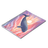 Blue Whale | Ocean Hues Watercolor Animal Notizblock (Linke Seite)