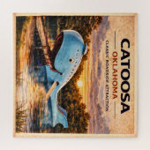 Blue Whale Route 66 Roadside-Abenteuer Puzzle (Horizontal)