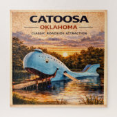 Blue Whale Route 66 Roadside-Abenteuer Puzzle (Vertikal)