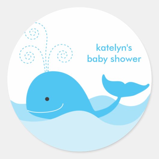 Blue Whale Stickers (Vorderseite)