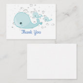 Blue Whale Vielen Dank Karten (Vorne/Hinten)