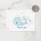 Blue Whale Vielen Dank Karten (Vorderseite/Rückseite Beispiel)