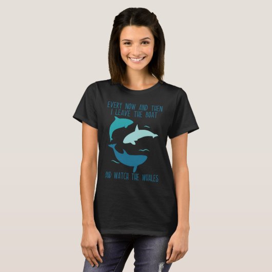 Blue whale watching cetacean T-Shirt (Vorne ganz)