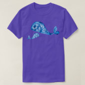 Blue Whale Wth Baby Painting T-Shirt (Design vorne)