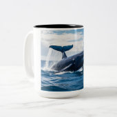 blue whale zweifarbige tasse (Vorderseite Links)
