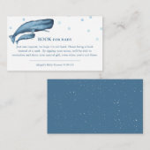Blue Whales Ocean Book for Baby Begleitkarte (Vorne/Hinten)